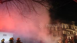 Home fire, Coal Township, Pennsylvania