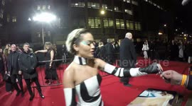'I'm f****** freezing,' says Rita Ora as she arrives at The Fashion Awards