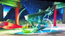 Spectacular mapping inside the Namsan Tower in South Korea