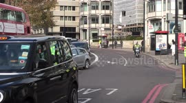Donald Trump Secret Service Motorcade in London - NATO Summit 2019