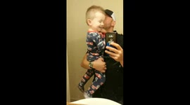 Daddy and Son's Laugh