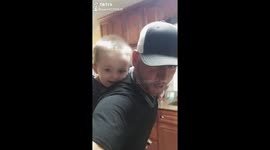 Dad and Son fun time