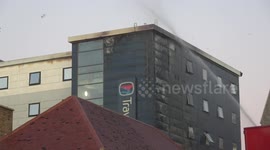 'No one was overly worried,' says guest staying at Travelodge in Brentford that went up in flames