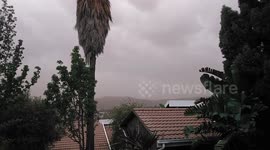 A perfect sunny day in South Africa turned dark and windy