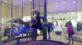 Barcelona's first wind tunnel allows people to fly at heights of 14-metres
