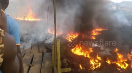 Pipeline explosion causes multiple fires trapping residents in Lagos suburb