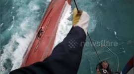 Four missing after fishing boat capsizes on sea off south China due to powerful winds