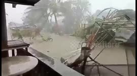Typhoon Kammuri leaves path of destruction as strong winds batter the Philippines