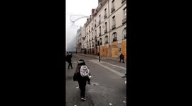 Tear gas fired on protesters