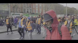 Protests for the homeless,Dublin,Ireland.