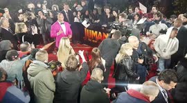 Dwayne 'The Rock' Johnson dazzles in hot pink blazer at London premiere of Jumanji: The Next Level