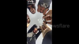 Daring game in Florida throwing objects in the air