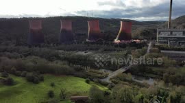 Watch the moment Ironbridge Power Station in England’s West Midlands is demolished
