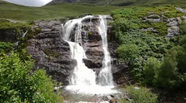 Waterfall at the high lands in Scotland