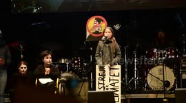 Greta Thunberg speech in Madrid, Spain in nuevos ministerios