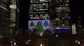 Christmas Lights in New York City at World Trade Center