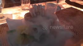 Awesome presentation of Shrimp Cocktail