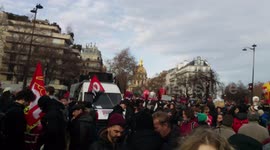 Grève du 12 decembre, Paris