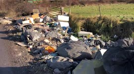Local citizen angered by 'worst case' of fly-tipping he's ever seen on Kent country road