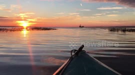 Kayak sunset