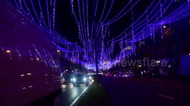 A lovely look at Christmas lights in Madrid