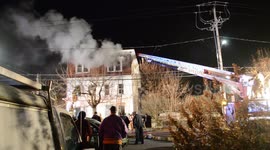 Firefighters tackle house fire in Mt Carmel, Pennsylvania