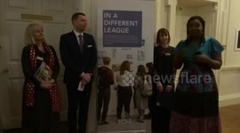 The first ROSL Photography Competition Exhibition opened by Director General of The Royal Over-Seas League Dr Diana Owen