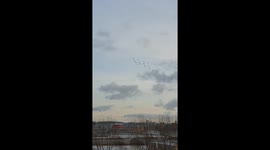 'I saw the Google Earth cursor': Man documents Swedish Air Force's Christmas tree formation