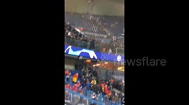 French and Turkish soccer supporters get into clash at Champions League match in Paris