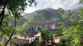Thai school pupils keep warm with exercises before morning classes