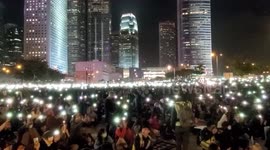 Opera singer performs unofficial Hong Kong anthem to thousands of protesters