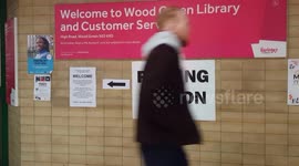 Voters cast their ballot in Wood Green, London