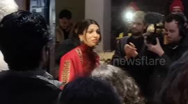 Chingford and Woodford Labour candidate Faiza Shaheen gives emotional speech at pub after hearing the disappointing exit polls for Labour
