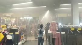 Shoppers flee after child's electric toy car explodes in department store