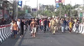 Chief Minister of state forced to return as protester block his way to the legislative assembly in northeastern India