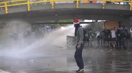 Clashes between protesters and police in Colombia's capital Bogota