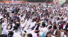 India's opposition Congress party hold massive 'Bharat Bachao' rally