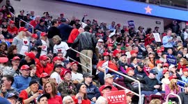 Protester ejected from Keep America Great Rally as Trump taunts security