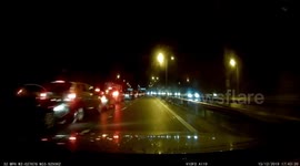 M62 Motorway rear end crash