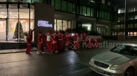 Santas on the loose in Reading... Gotta love the Christmas spirit! (1/3)