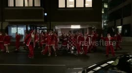 Santas on the loose in Reading... Gotta love the Christmas spirit! (2/3)