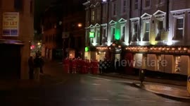 Santas on the loose in Reading... Gotta love the Christmas spirit! (3/3)