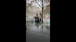 Strong winds and rain causes damage in Sevilla as Storm Daniel emerges