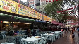 Famous food street in 'Jalan Alor' Bukit Bintang Malaysia