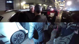 Legendary singer Tom Jones Arrives At The Tramp Christmas Party In London