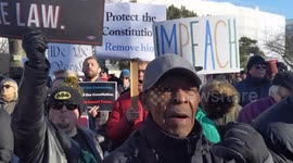 Pro-Impeachment demonstrators chant at Capitol Hill rally