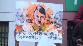 Indian protestors compare controversial citizenship bill to Hitler's policies