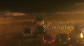 'Car park turned in to the sea!' as Storm Elsa continues battering Ireland