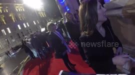 Star Wars cast members and producers arrive at film premiere after party