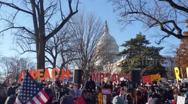 Pro-impeachment demonstrators hold rally on Capitol Hill in Washington